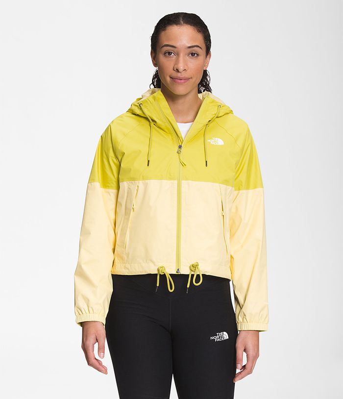 The North Face Regenjas Dames Antora Hoodie LEHM85176 - Geel